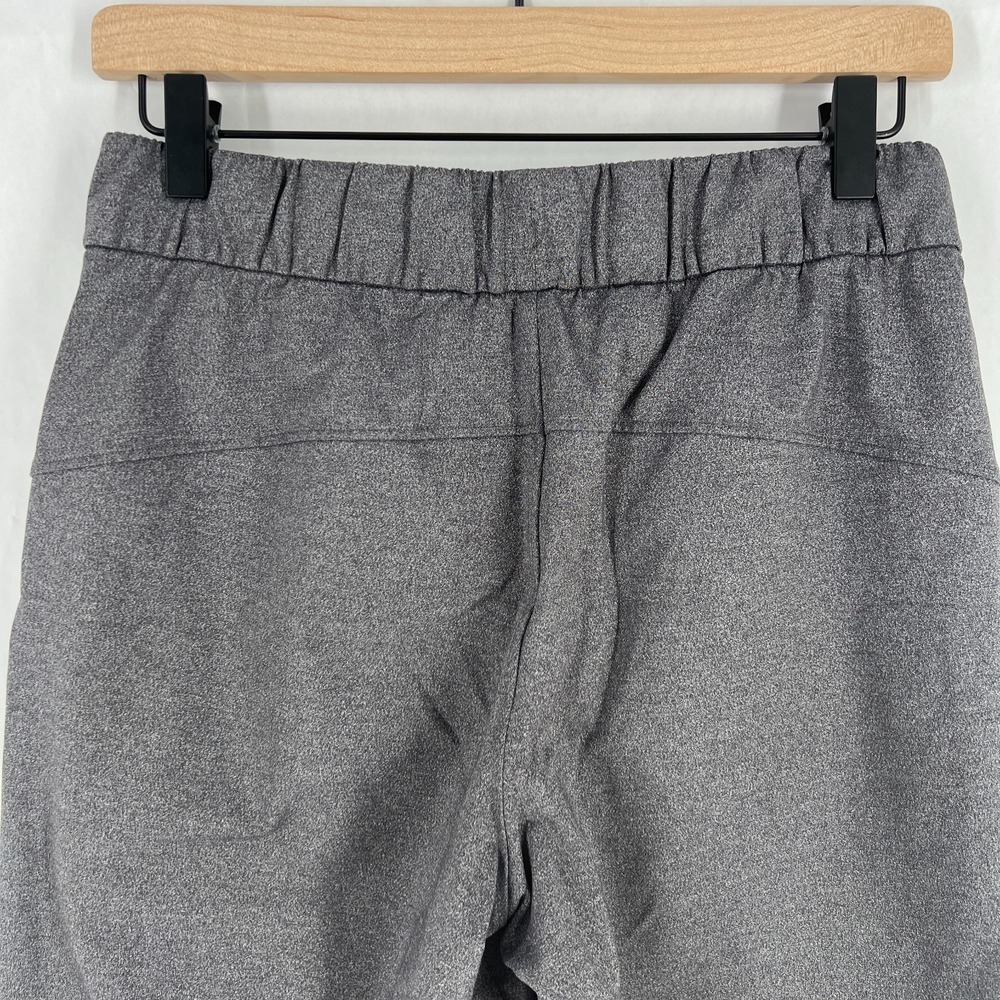 Lululemon On The Fly Ankle Pants Womens 6 Gray Stretch High Rise Drawstring - Picture 7 of 16